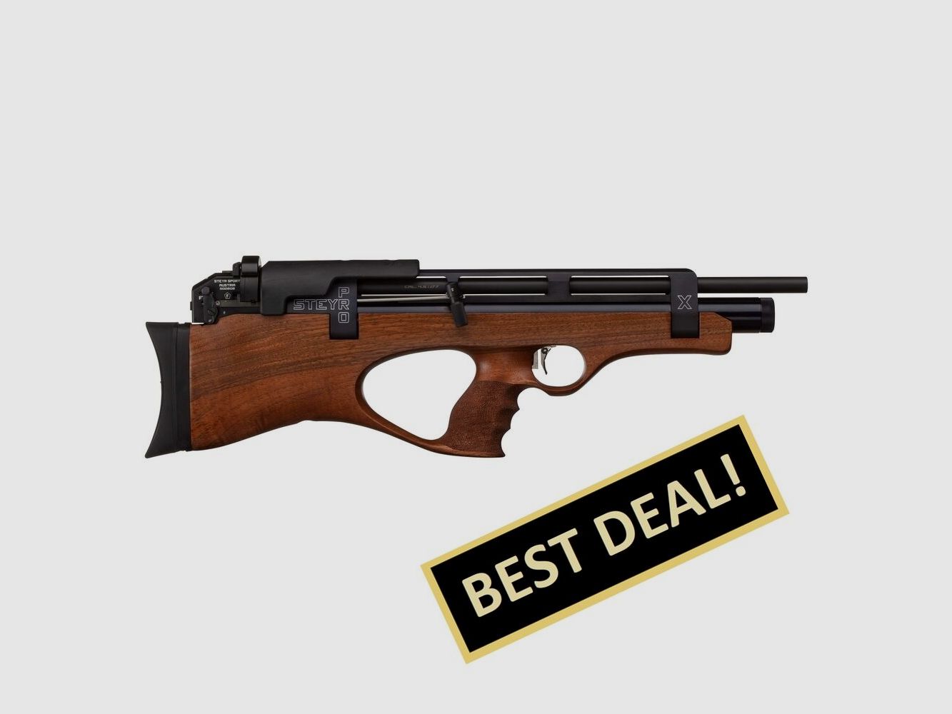 Steyr Matchluftgewehr PRO X Scout Kaliber 4,5 mm - schwarze Kartusche