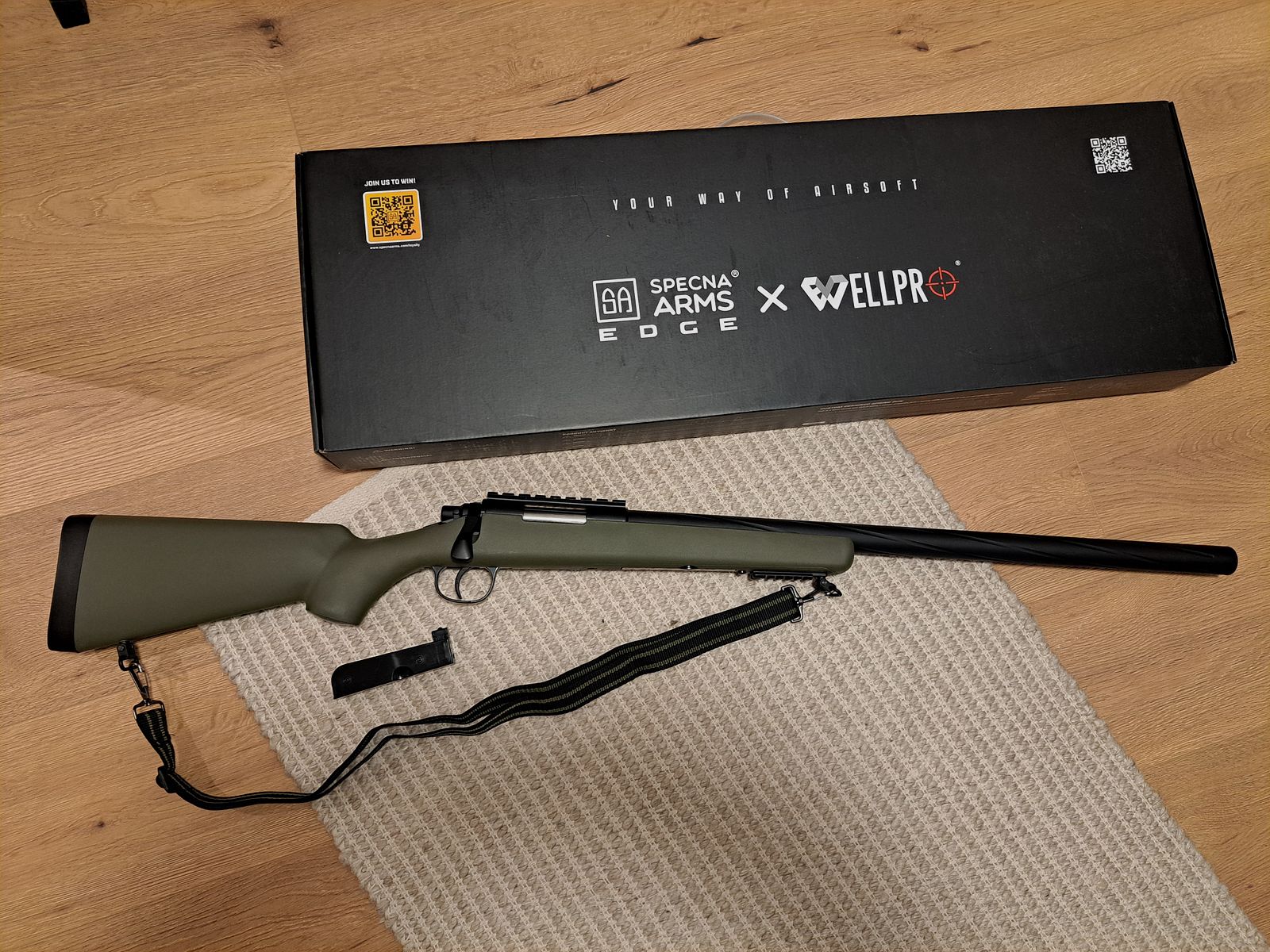 Specna Arms SA-S12 Sniper Rifle High-Power, Olive, 3.5J!!! 6mm BB Airsoft