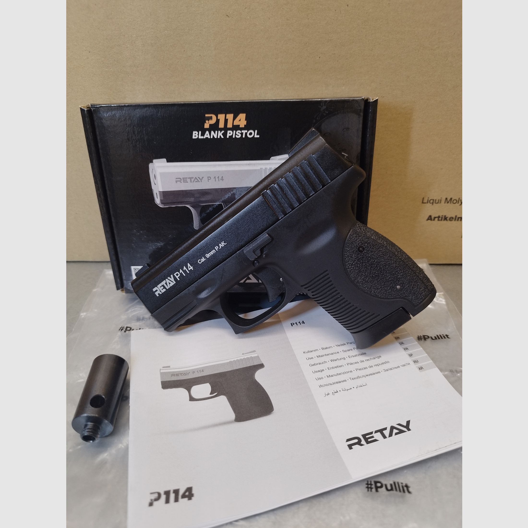 Retay P114 Pistolet alarmowy 9mm P.A.K oksydowany !!Nowa broń!!