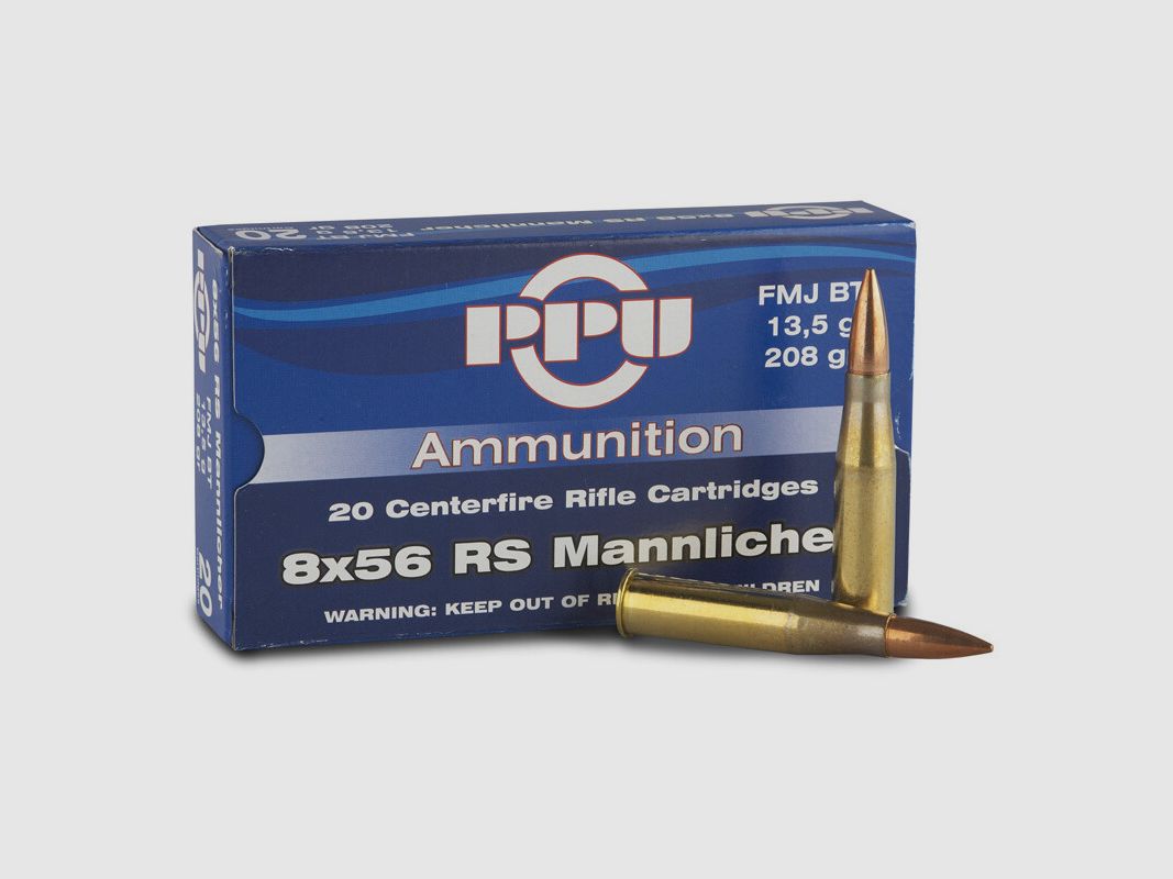 PPU 8x56 RS FMJ 208 gr 100 szt.