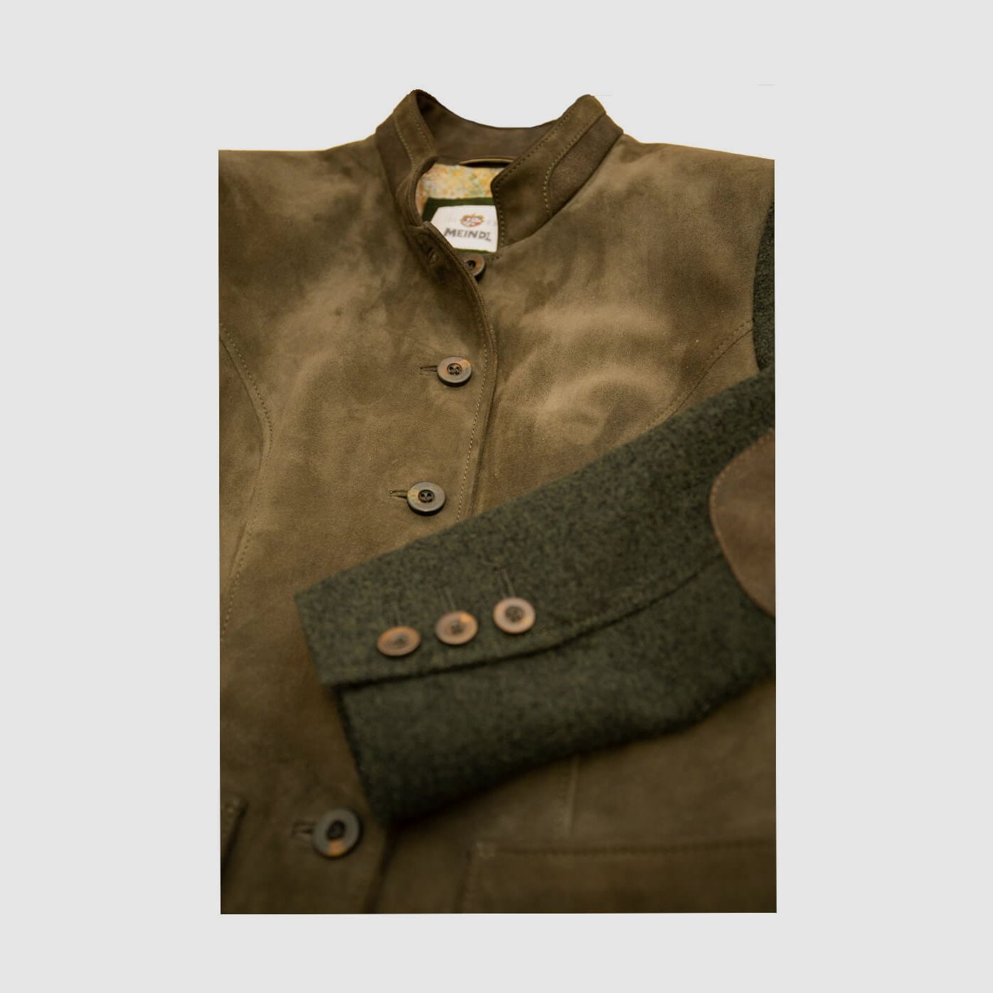 Giacca in Pelle Meindl Donna Vermont in Verde Scuro, immagine 2 di 6