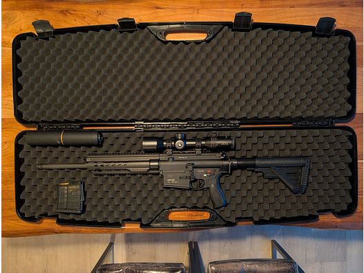 HK MR308 A3 16,5" Pakiet myśliwski | Waffen Burk | WPNTec Mimir | GPO i Eratac