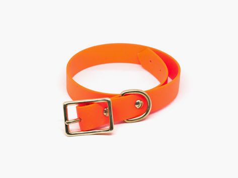 Collar de estilo hut Biothane naranja