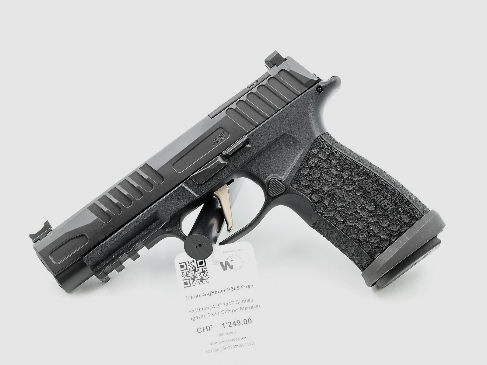 SIG P365 Fuse pistool, 9×19, 4.3" loop, 1×17 & 2×21 schots magazijn, afbeelding 1 van 2