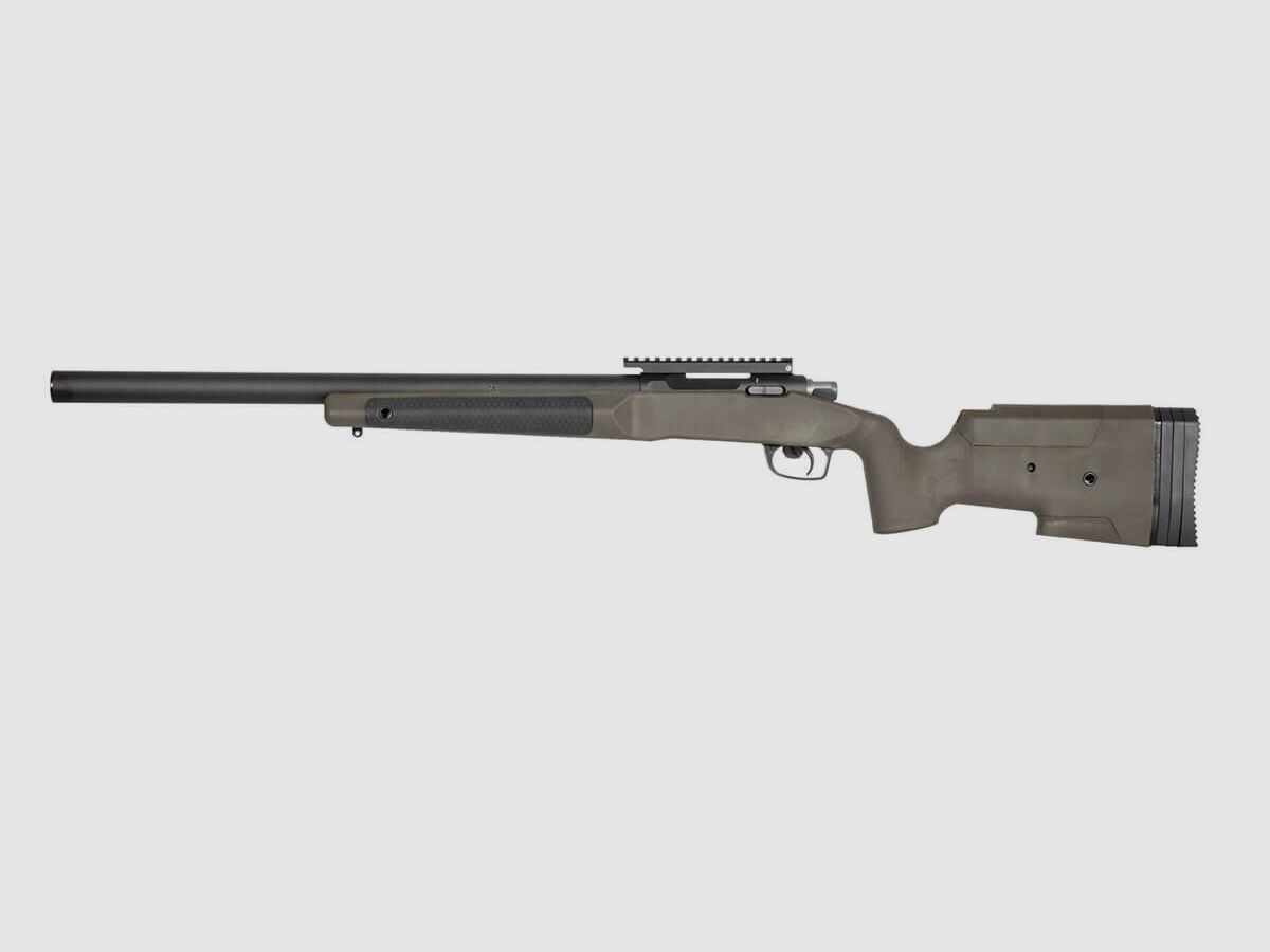 Maple Leaf MLC-338 Bolt Action Sniper Rifle Deluxe, OD, cal. 6 mm BB