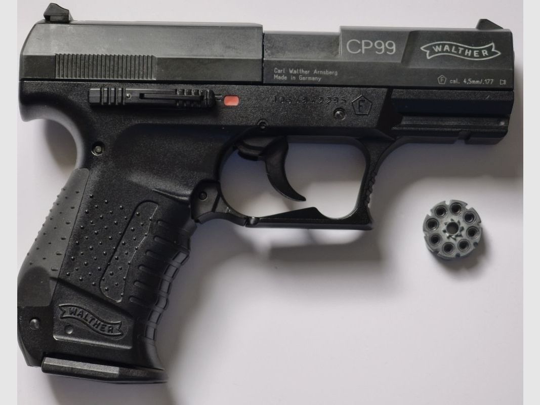 Walther cp99 luchtpistool - 4,5mm Diabolo met 5 magazijnen