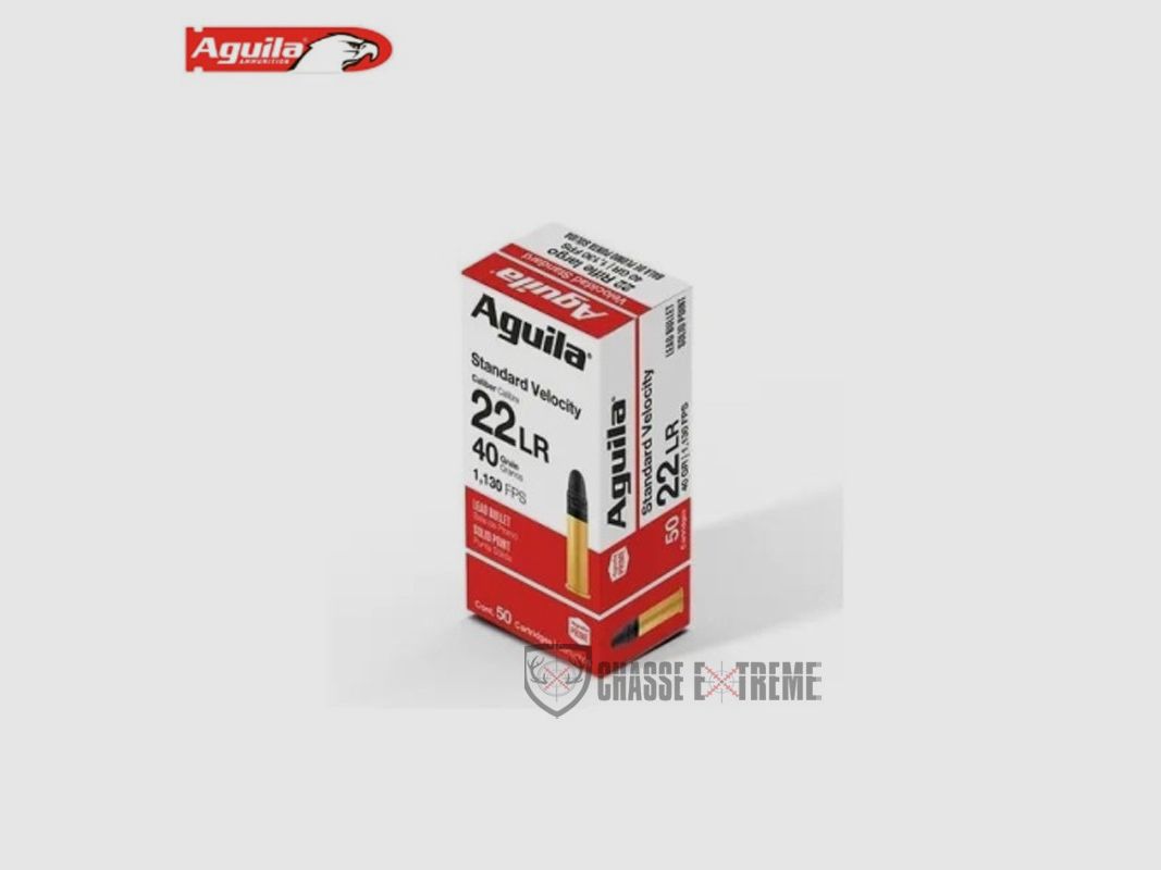 50 Cartridges AGUILA Standard Velocity 40Gr Cal 22Lr