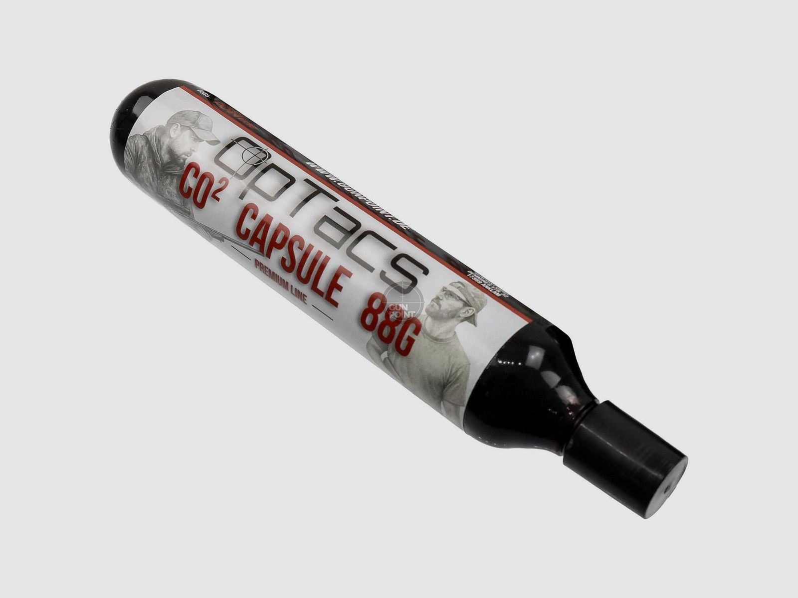 OpTacs CO2 Capsule 88g - Cartridge for Air Rifles, Airsoft & Paintball
