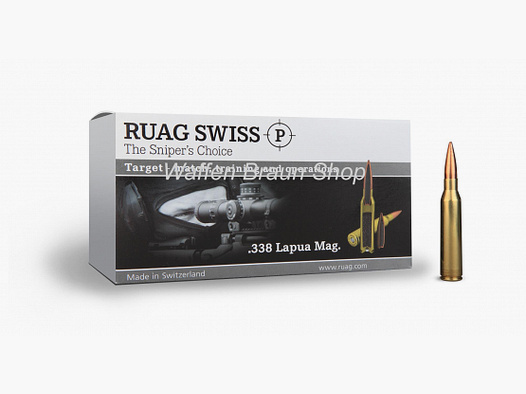 Ruag Swiss P Ball .338 Lapua Mag FMJ 16,3g 20 pezzi