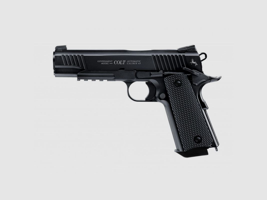 PISTOOL UMAREX COLT M45 A1 CQBP CO2 KAL BB/4,5 ZWART, afbeelding 1 van 2