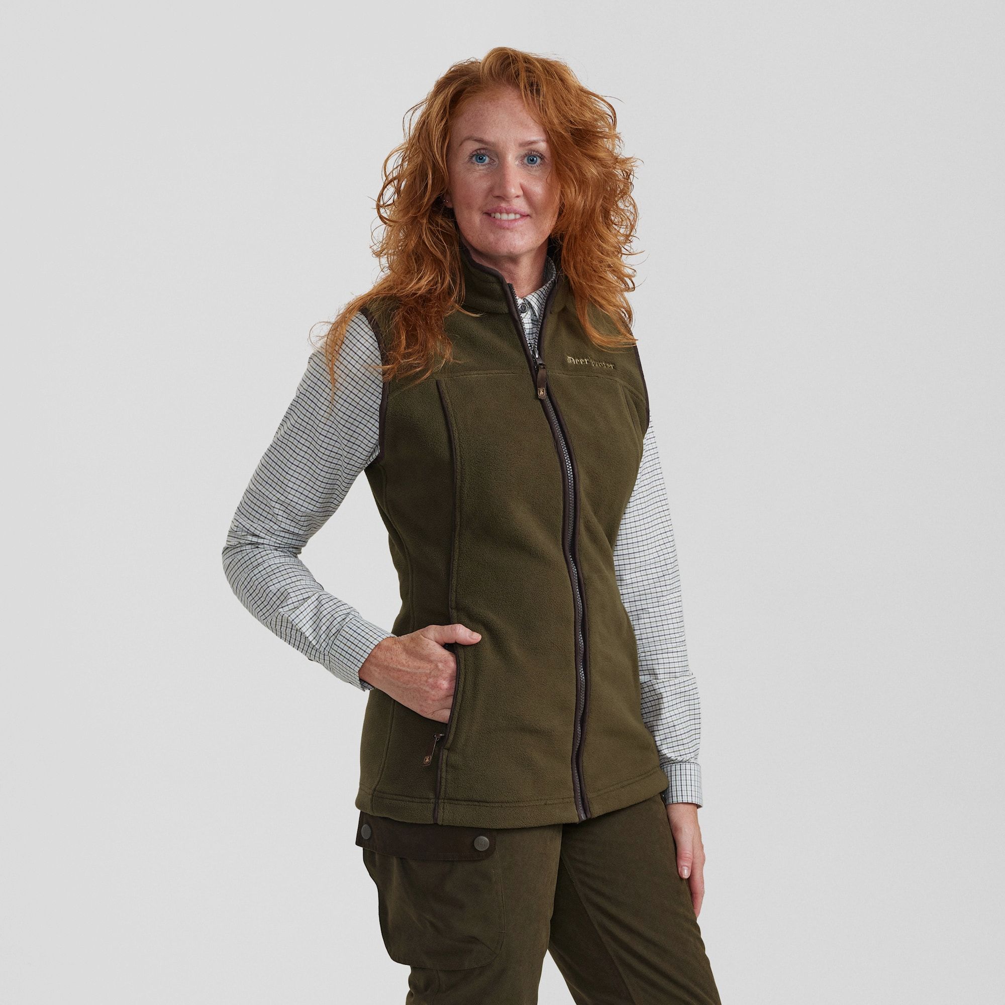 Deerhunter Lady Eagle Fleece Vest Ladies Tarmac Green 38