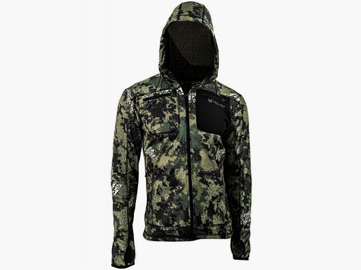 Reversed Fleece Jacket Interjakt Haunter HW1223 Thon Hoodie Black