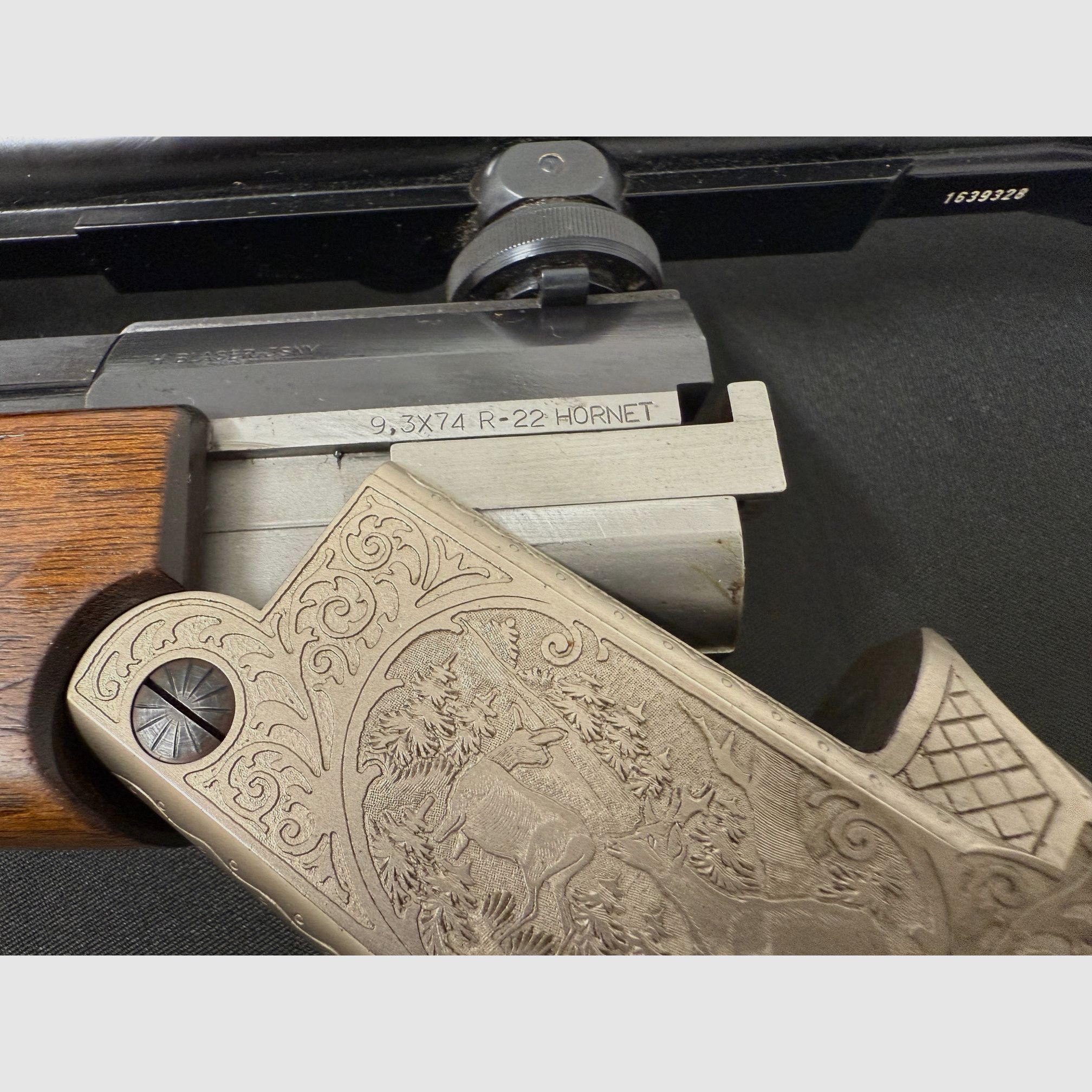 Blaser rifle de doble cañón 9,3x74R .22Hornet