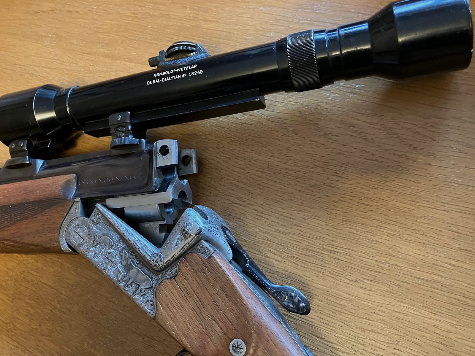 FERLACHER Bockbüchsflinte cal 7 x 57 + 16/70 mit ZF Hensoldt 4-fach, guter Zustand!