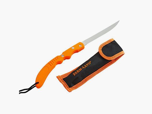 Farm-Land - Cuchillo de fileteo plegable con funda