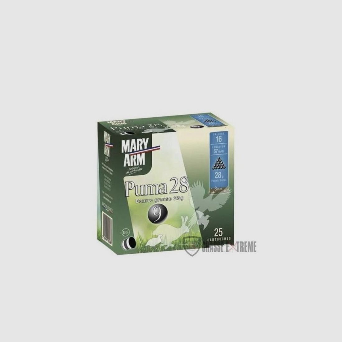 25 Cartucce MARY ARM PUMA 28G BJ Cal 16/67