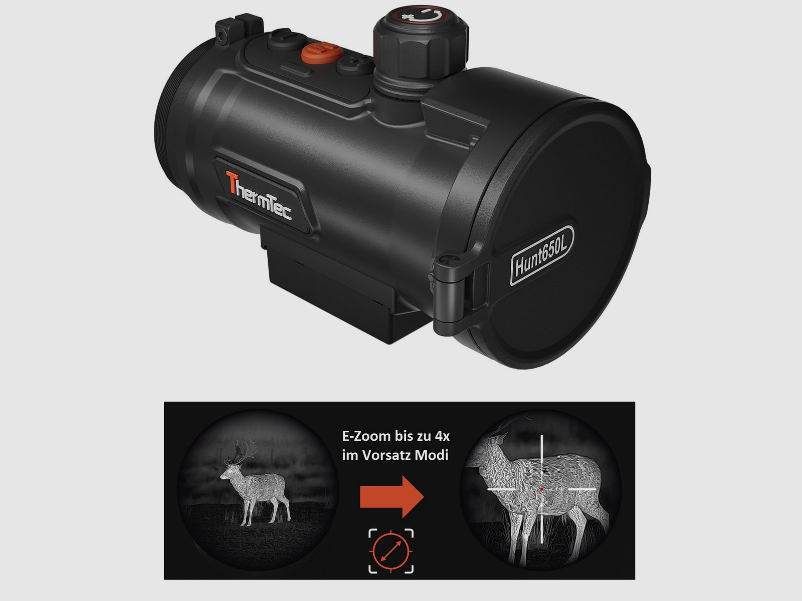 ThermTec Hunt 650L Pro Wärmebild-Vorsatzgerät mit LRF