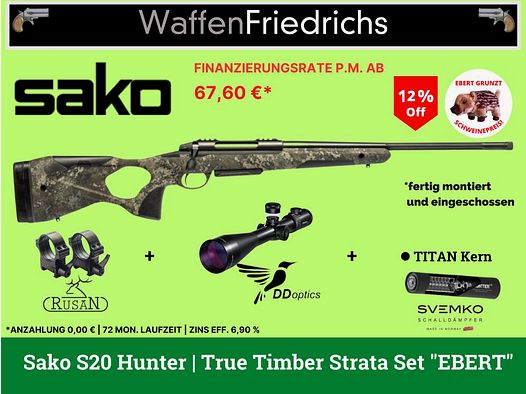 SAKO	 S20 Hunter True Timber Strata | Jungjäger Komplettangebot - Waffen Friedrichs