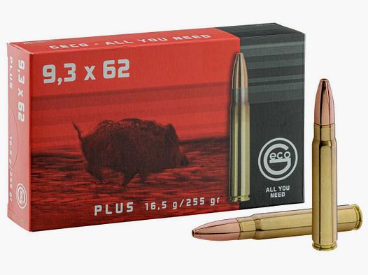 GECO 9,3x62 SOFTPOINT 255 gr / 16,5 g - 9.3x62 Soft Point 255 gr / 16.52 gr