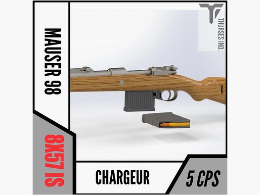 TI Chargeur MAUSER 98/G98/K98 5 coups