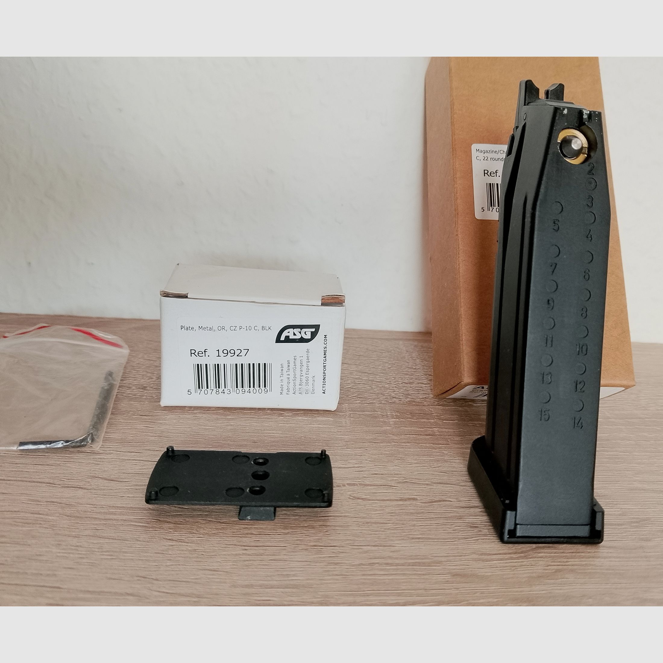 CZ P10-C Gas-Magazin & Adapterplaat OR