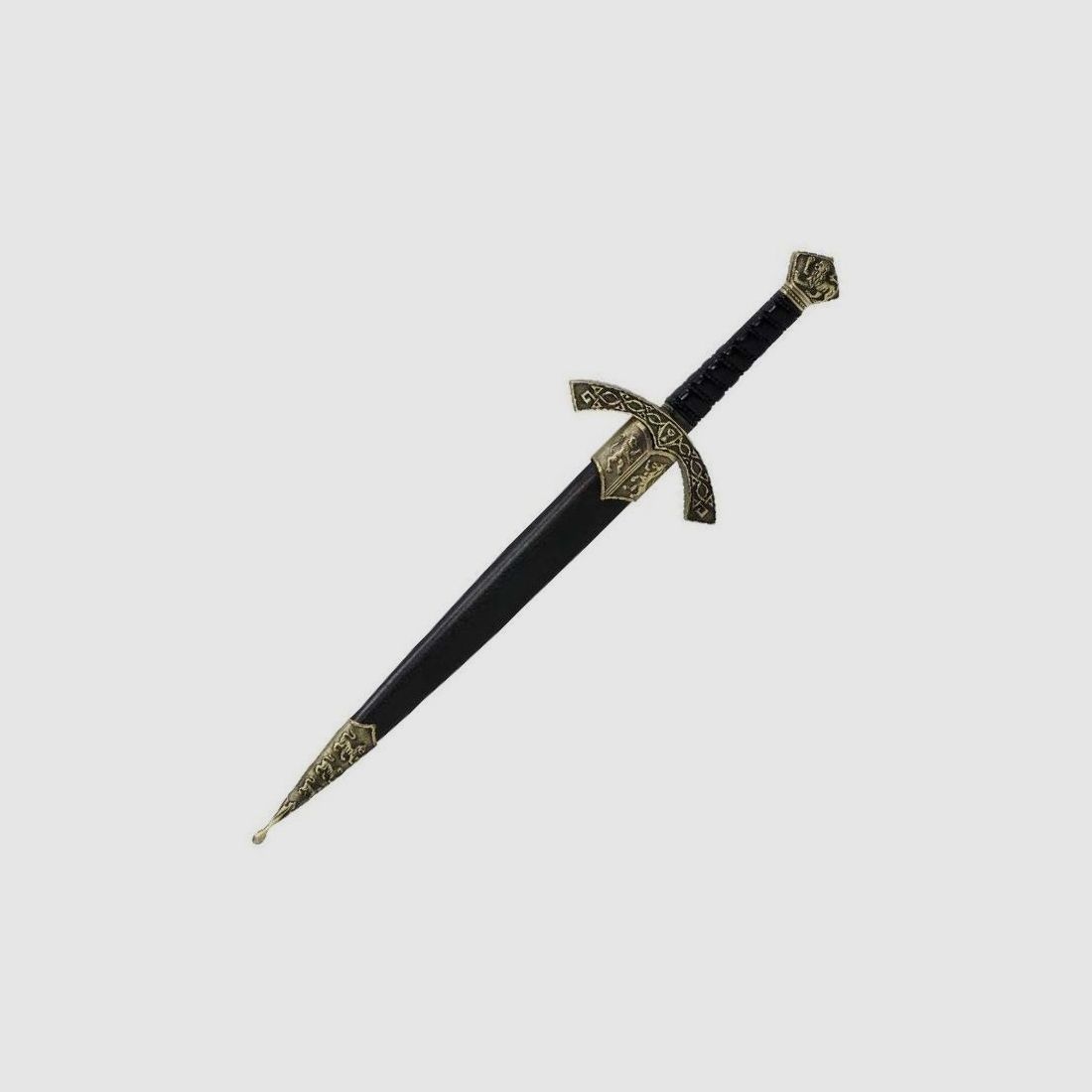 Ritter Dolch mit Scheide Griffende Löwe