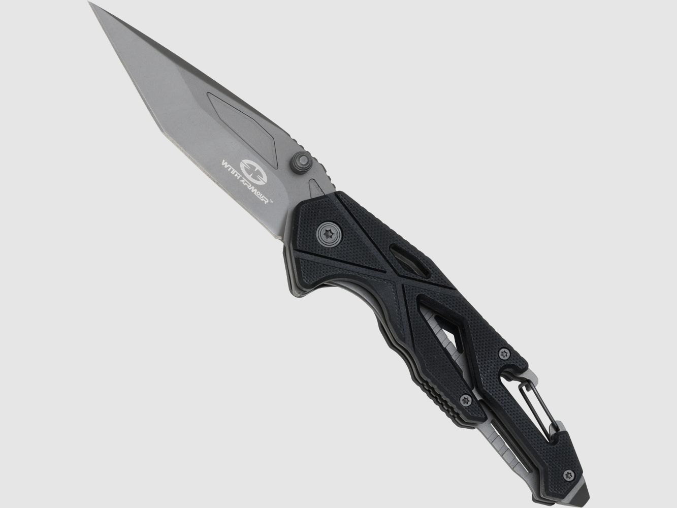 Taschenmesser Spider mit Tantoklinge und Karabiner