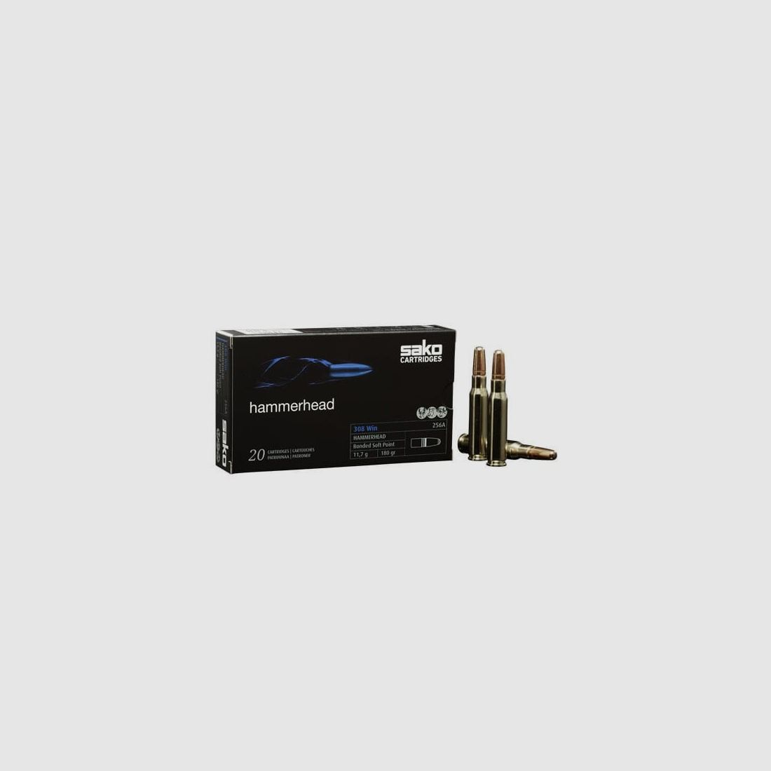 .308 Win. Sako Super Hammerhead 11.7g / 180grs.