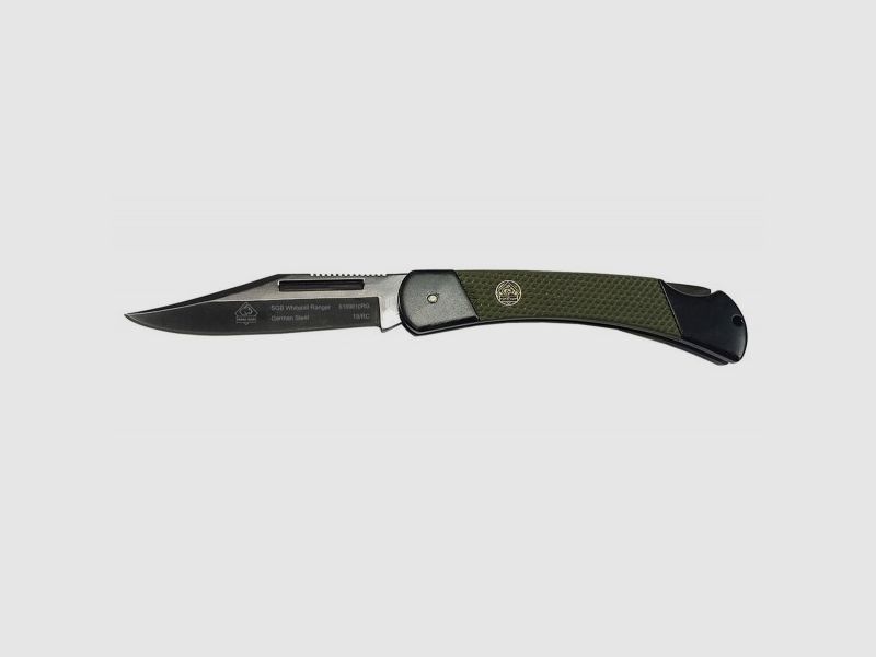 PUMA SGB whitetail ranger, G10 Olivgrün, schwarz eloxiert