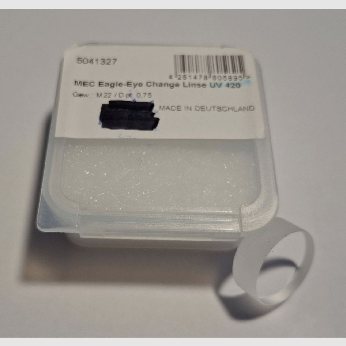 MEC-Eagle-Eye Change-lens UV 420 / M22 / 0,75 dioptrie arendsoog, afbeelding 1 van 2