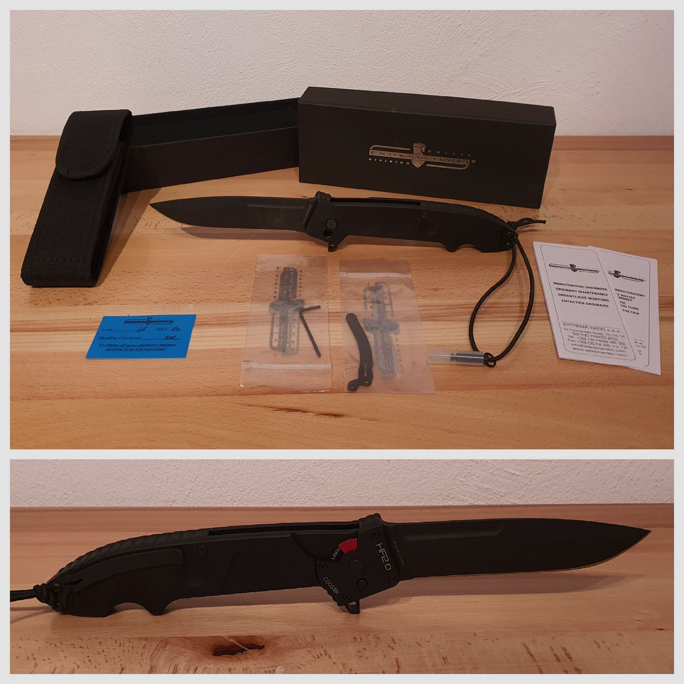 Extrema Ratio HF2 D Black pocket knife / knife
