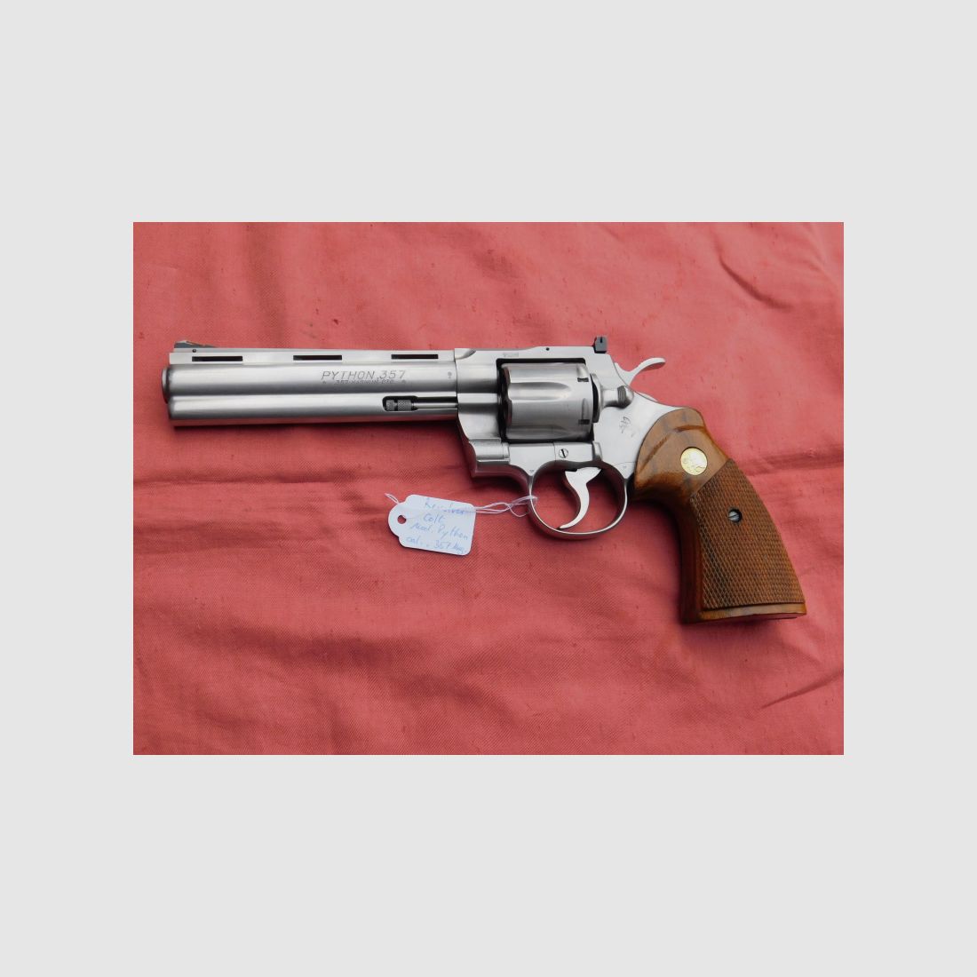 Colt Python stainless mit 6 " Lauf Kal. 357 Mag. top Zustand!