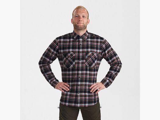 Nathan Hemd - Brown Check – Kleidergröße Herren: 47/48