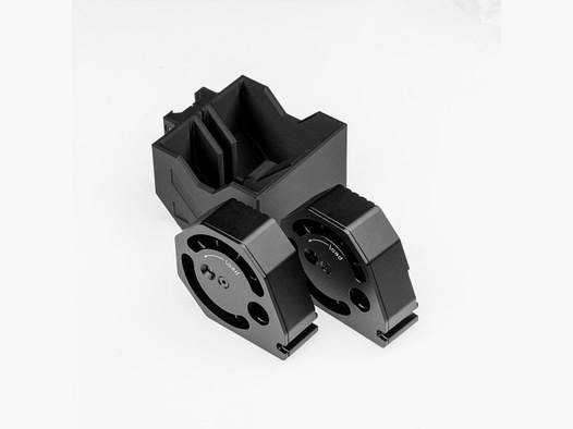 Bundle – MAG HOLDER | DOUBLE + Magazyn AEA MEGALODON | CNC - ALUMINIUM | Kal.50 | 10 strzałów