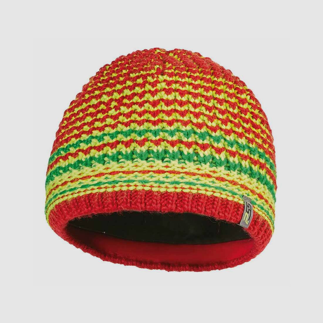 Pfeiffer Sicherheitssysteme Strickmütze Rot/Gelb/Grün