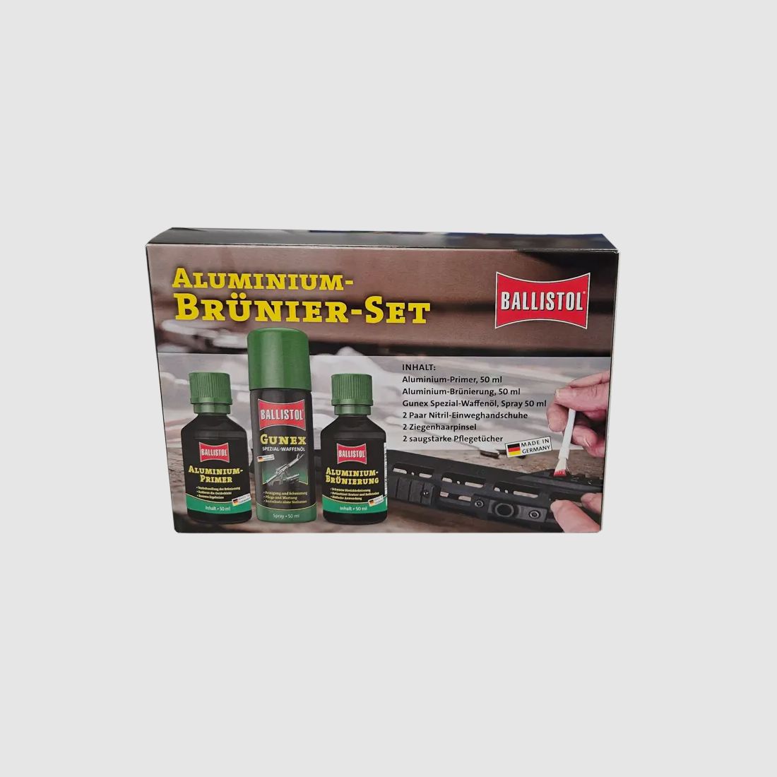 Ballistol Aluminium-Brünier-Set