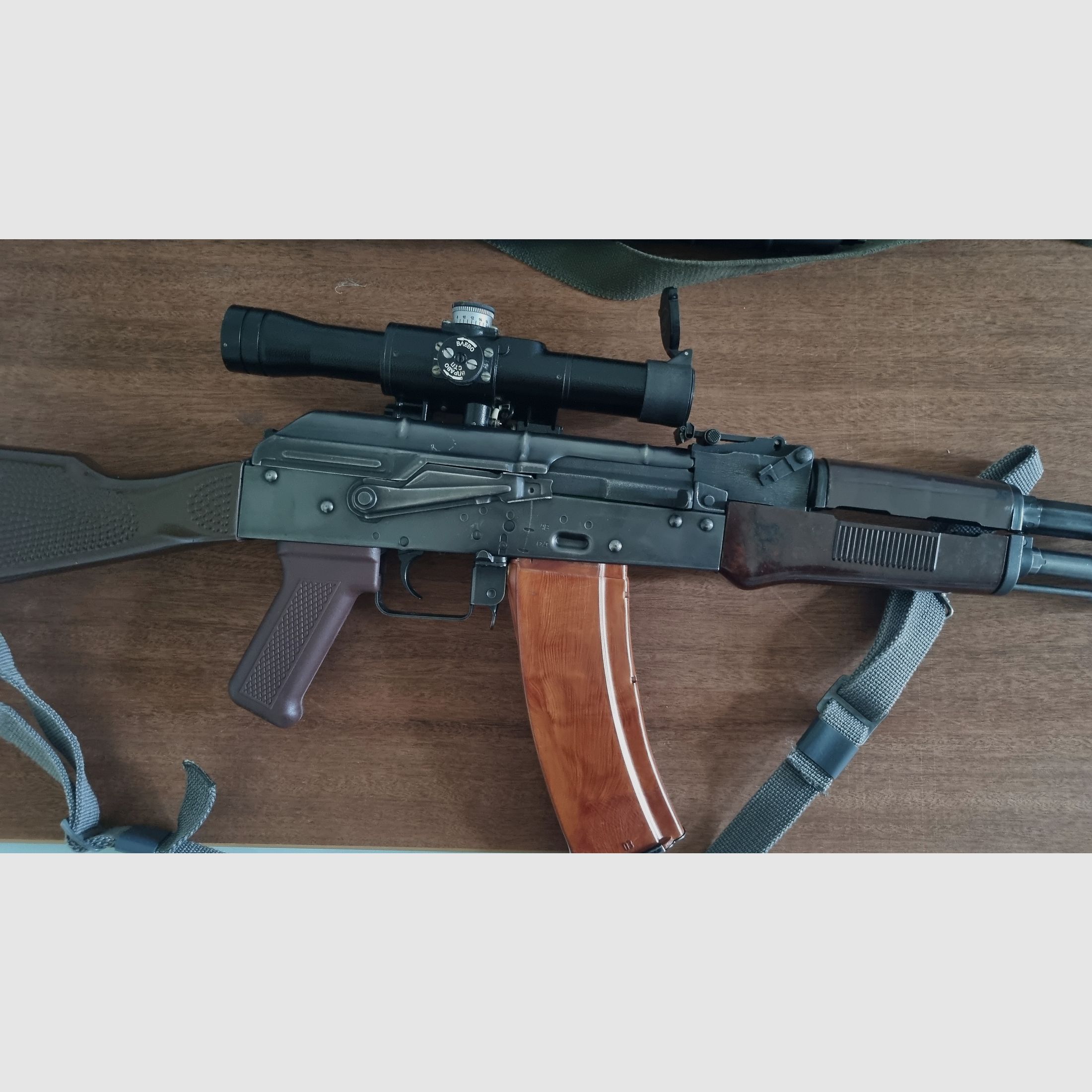 Telescopio belorusso BelOMO POSP 4x24V (PSO-1) con LCT Mount Extender per Airsoft AK Kalaschnikow / Dragunow / Vintorez +++