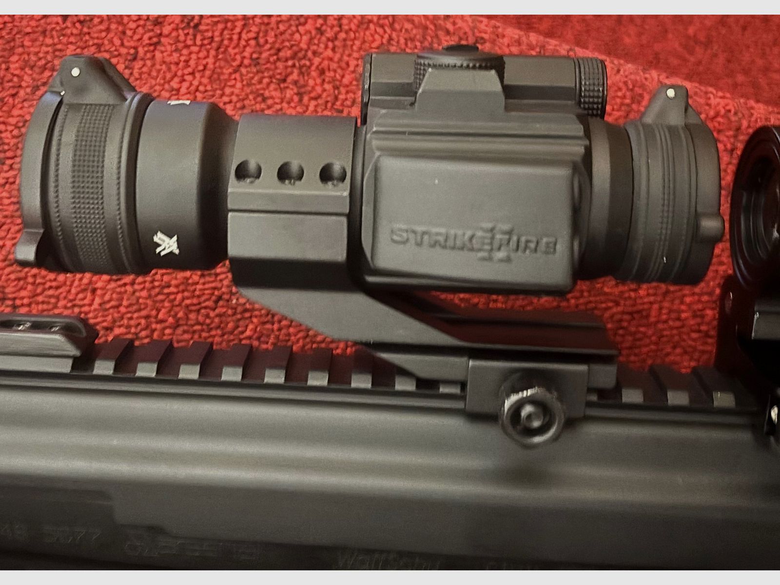 Vortex Strikefire II with cantilever mount red dot