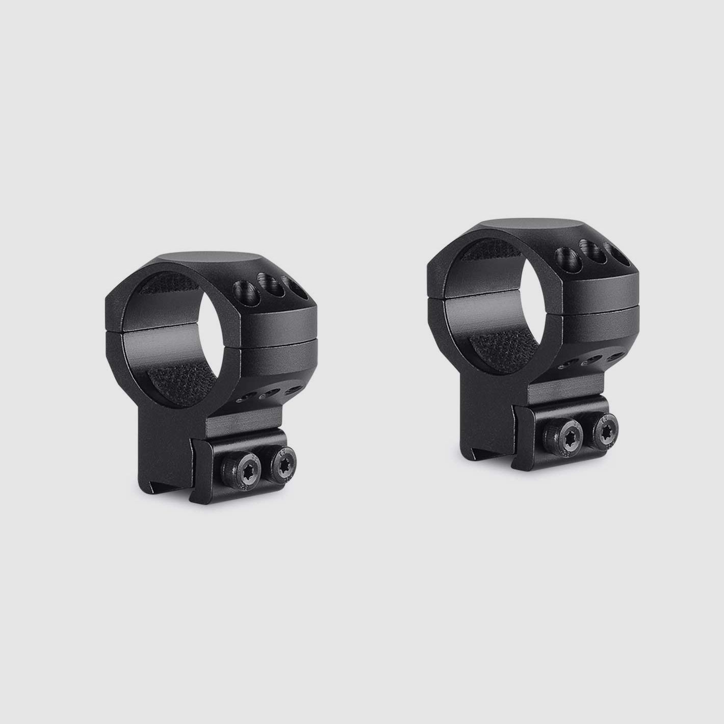 Montaje de anillo táctico alto para riel prismático de 30 mm