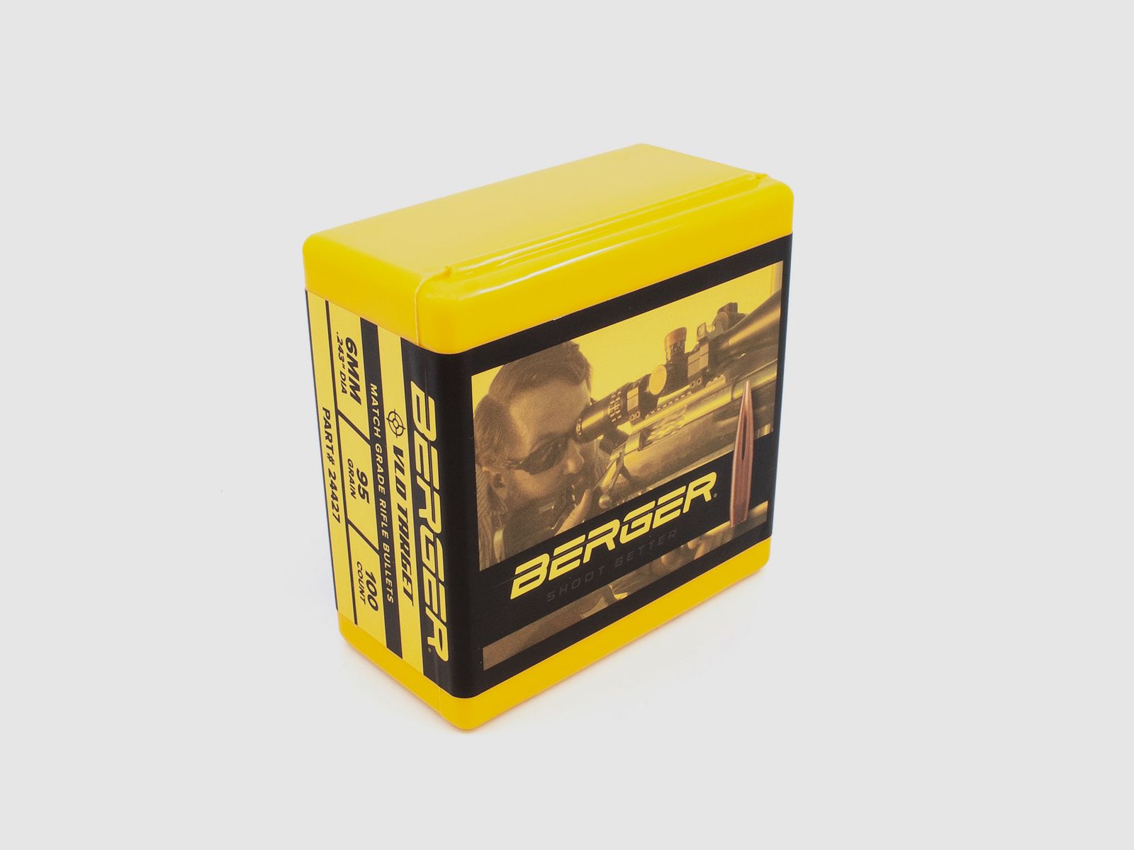 Berger Bullet 6mm/.243 VLD Target 95GR 100 Pieces