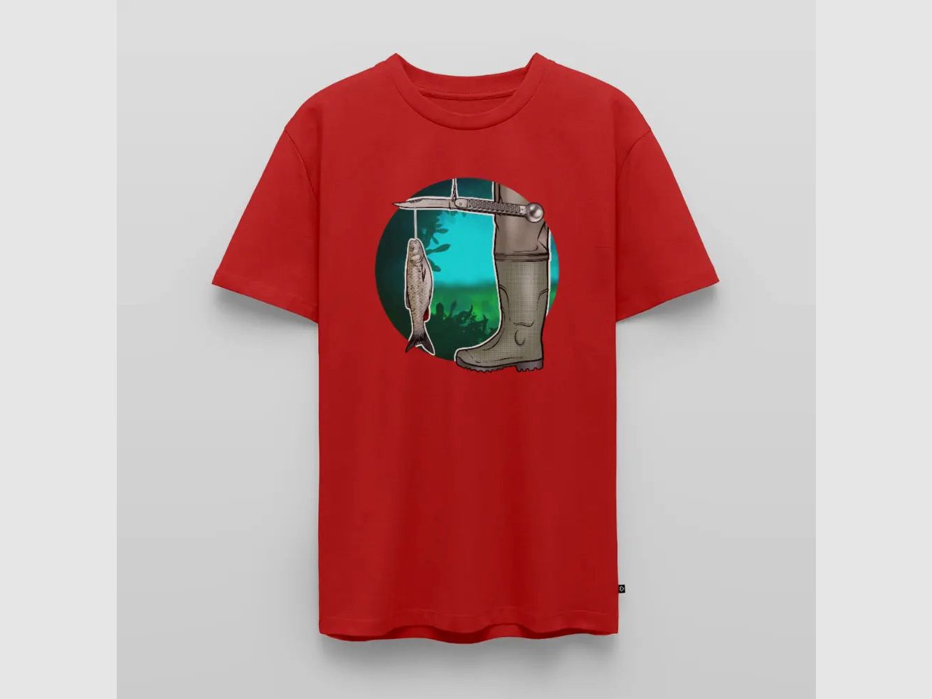PUMA Men´s Premium T-Shirt „Waagemesser – Petri Heil"