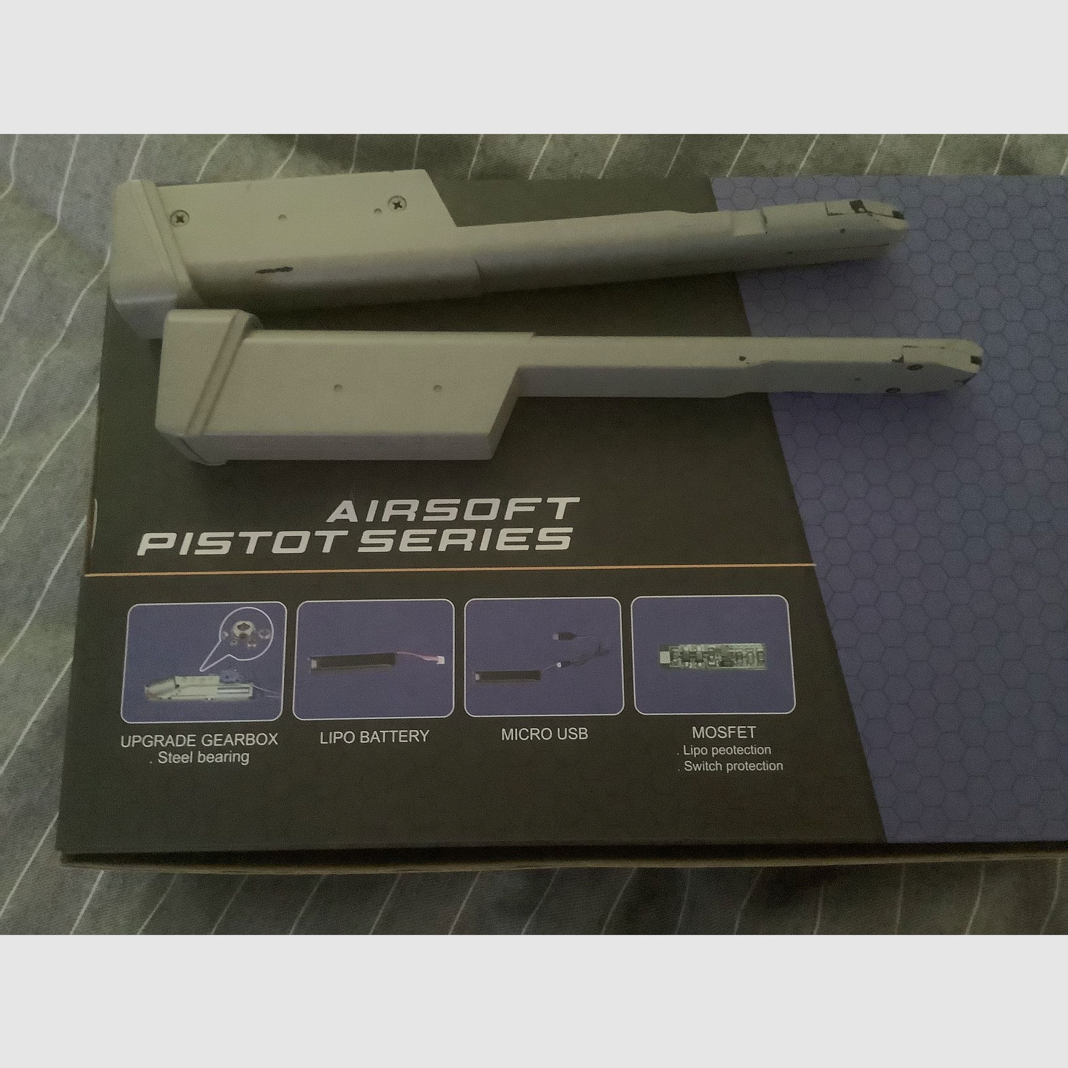 Cyma 127 Mosfed Edition 3 AEP pistol 0.5 joule in grey