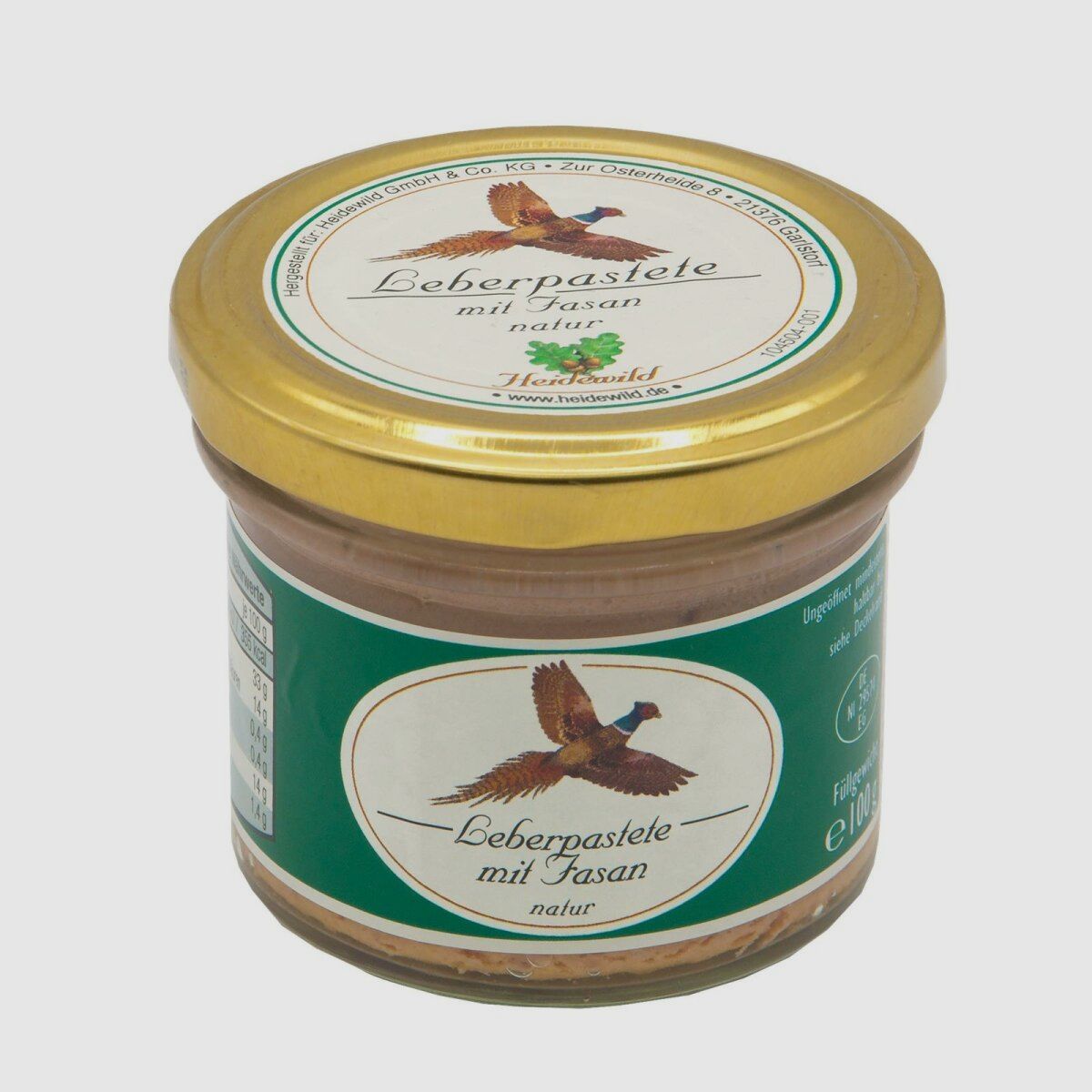 Heidewild Leberpastete mit Fasan natur