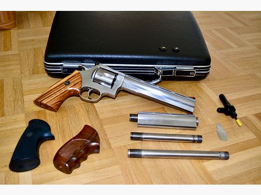 RARITÀ! DAN WESSON 744 VH Pistola PAC .44. MAGNUM con canna da 6" e 8