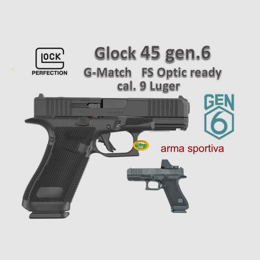 GLOCK 45 gen6 G-MATCH cal.9x19 FS OR, imagen 1 de 2