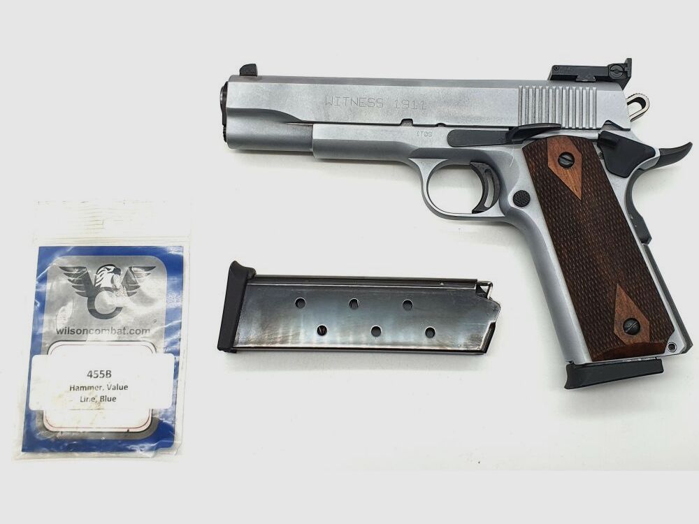 Tangfoglio Witness 1911, Usado con cargador de repuesto