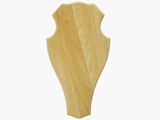 Eurohunt Geweihbrett 52x26cm Eiche - Hell - Rund