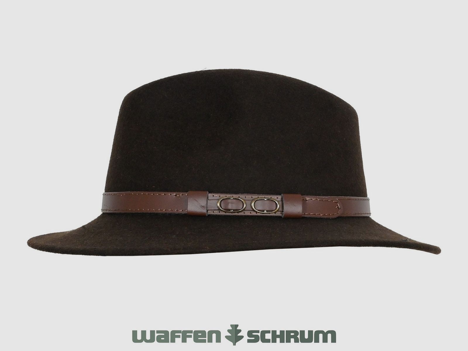 Chapeau en loden chapeau roulé en laine marron