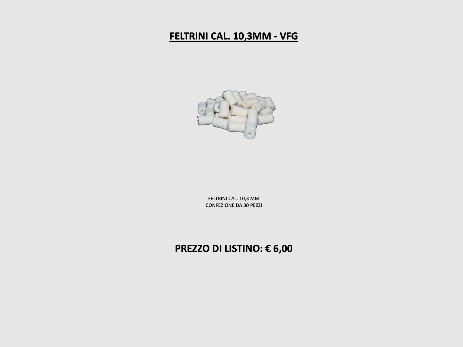 VFG – Viltwads Kal. 10,3MM VFG, afbeelding 2 van 2