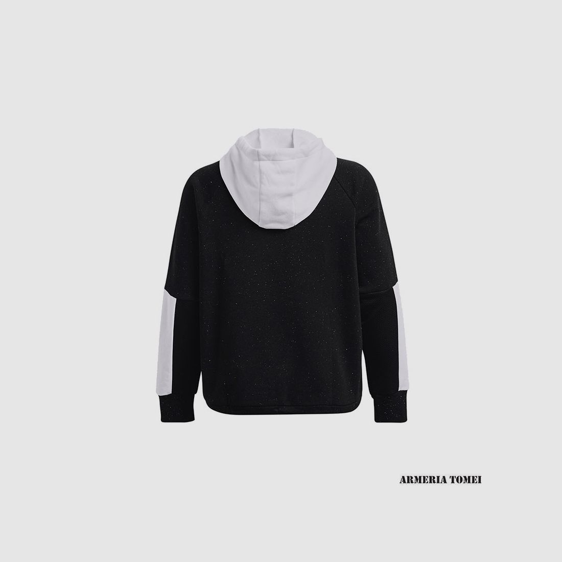 UNDER ARMOUR – WOMEN – RIVAL + FLEECE Black / White, image 2 of 4